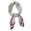 Korean Fashion Polka Dot Silk Scarf Simple Solid Color Versatile Square Scarf Small Silk Scarf Decorative Professional Scarf Crumpled Scarf Women