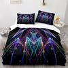 Geometry King Queen Duvet Cover Colorful Pattern Bedding Set For Kids Teens Boys Adult Abstract Art 2/3Pcs Polyester Quilt Cover