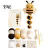 Textile Crafting Hobby Kit Crochet Garden Animal Spiral Hanging Kit, Beginner Friendly DIY Swing Personalized Handmade Gift Idea Butterfly Ladybug