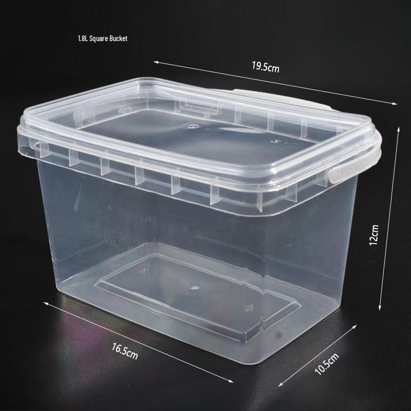 Yicang Food-Grade Plastic Square Storage Buckets with Lids