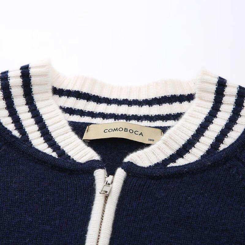 Komomoka Women's College Style 100% Wool Cardigan