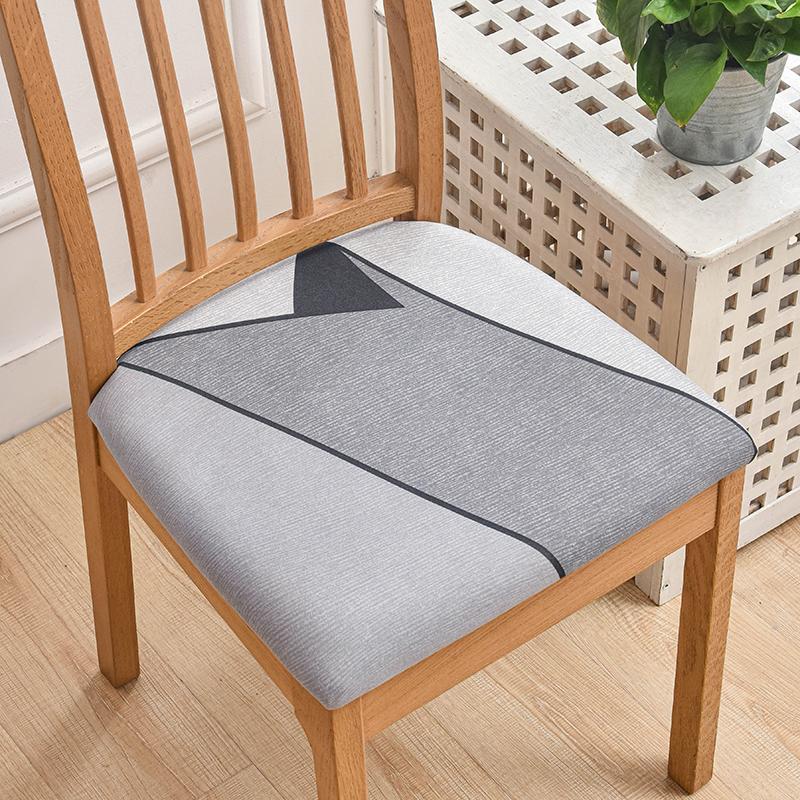 Potahy na židle do jídelny Strečový potištěný potah na jídelní židli Polstrovaný sedák na židli Slipcovers pro kuchyň, kancelář 1 ks