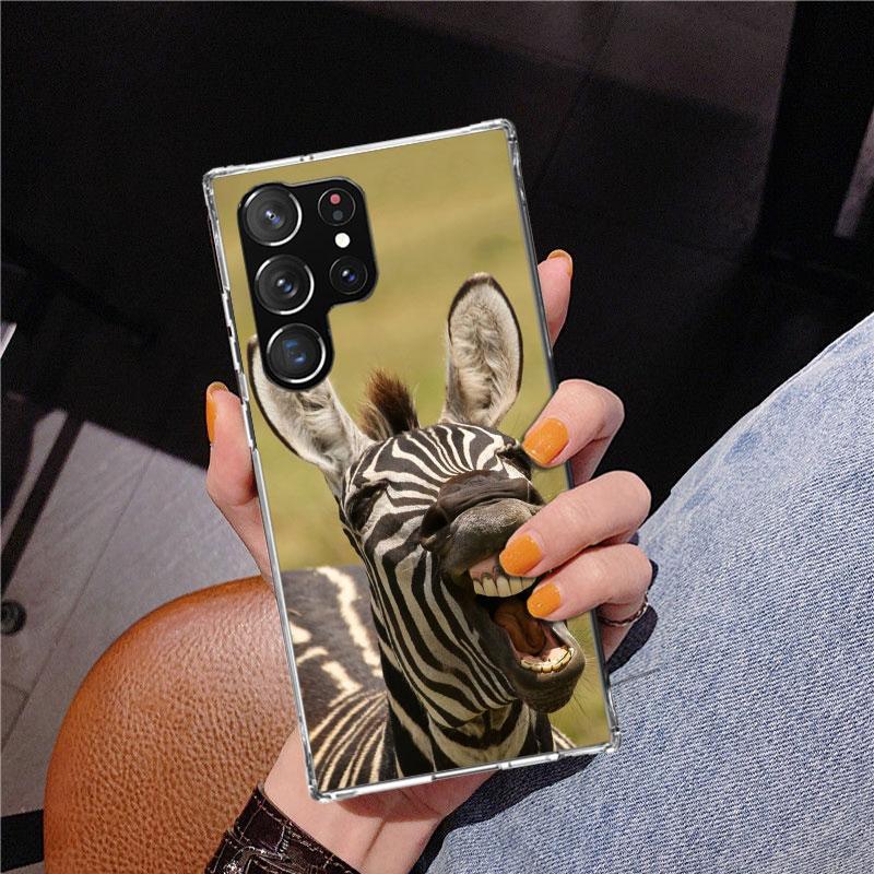 Lustige Esel Handyhülle Für Samsung Galaxy S24 S25 Edge S26 Ultra S23 S22 S21 Plus S20 FE + Personalisierte Druckabdeckung Galaxy S24