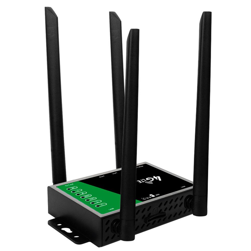 4G LTE CPE Router with SIM Card Slot WiFi Router 150Mbps Wireless Router Firewall Protection 4 Antennas Modem Router for Home