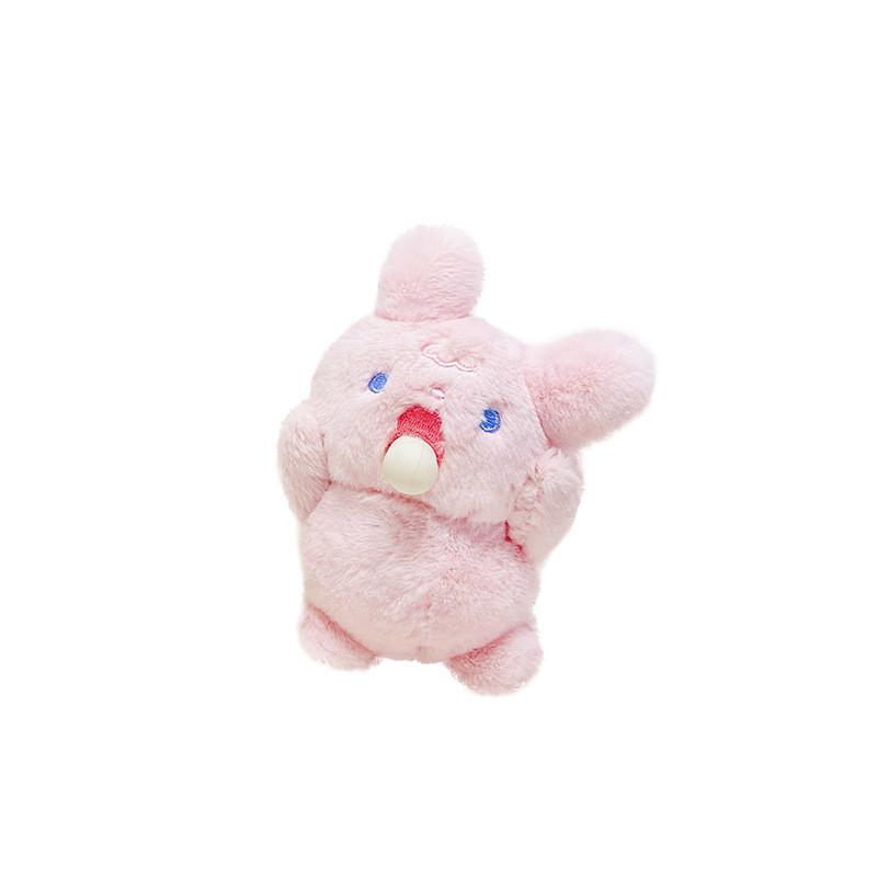 Panda Rabbit Little Surprised Expression Spitting Bubbles Cartoon Plush Pendant