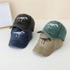 Embroidered Dinosaur Baseball Cap Cotton Kids Sports Hat Casual Sun Hat  Summer