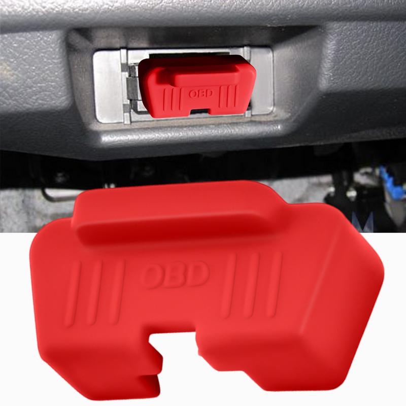 OBD Cover Lock Waterproof Vehicles Lid OBD Protector Silicone Protective Sleeve Car OBD silicone protective cover