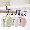 Clothes Cups Hanger Metal Hooks White