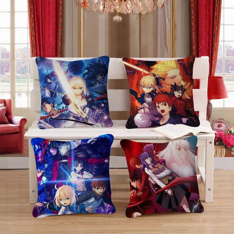 Anime Fate-Stay-Night Cushion Cover Decorative Pillow Sofa Home Decor Case Pillow Cases