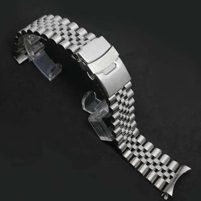 Brúsený masívny náramok z nehrdzavejúcej ocele pre SEIKO Diver SKX007 SKX009 Vysokokvalitný remienok na potápanie 20 22 mm