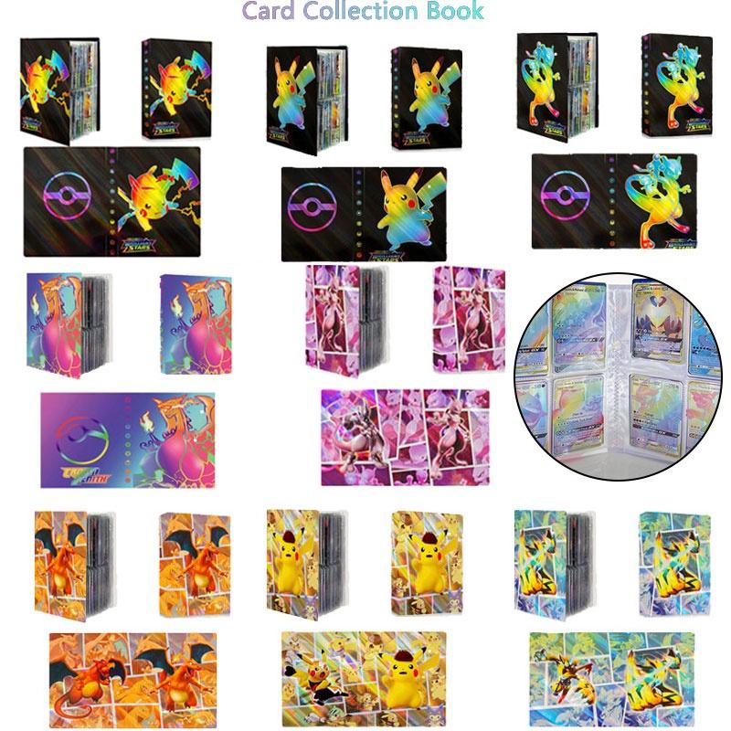 ספר אוסף כרטיסי פוקימון צבעוני לחובבי חיות מחמד כיסוי PP, 30 עמודים, 32.5 ס"מ X 20 ס"מ