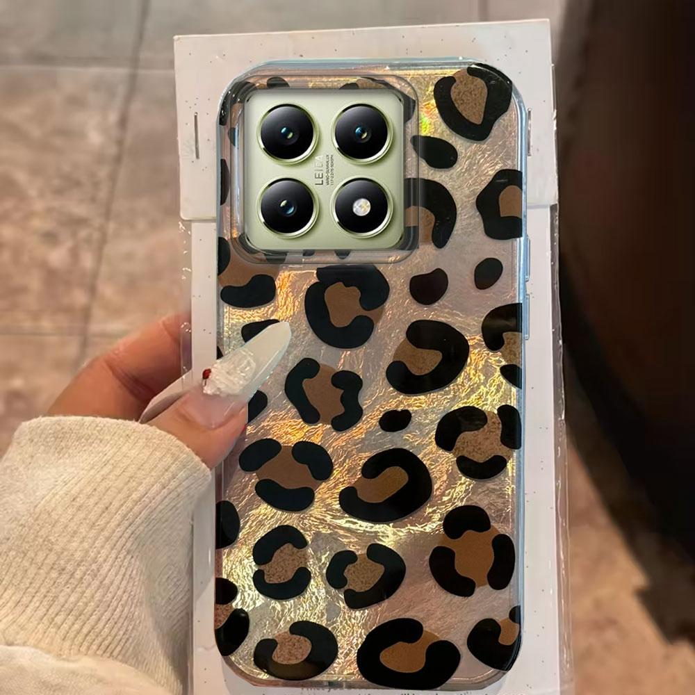 Retro Leopardenmuster Wirbelmuster Handyhülle für Xiaomi 13T 14T 11 Lite NE Poco X5 M6 Pro X6 X7 X3 Pro NFC C65 C61 M5S Hülle