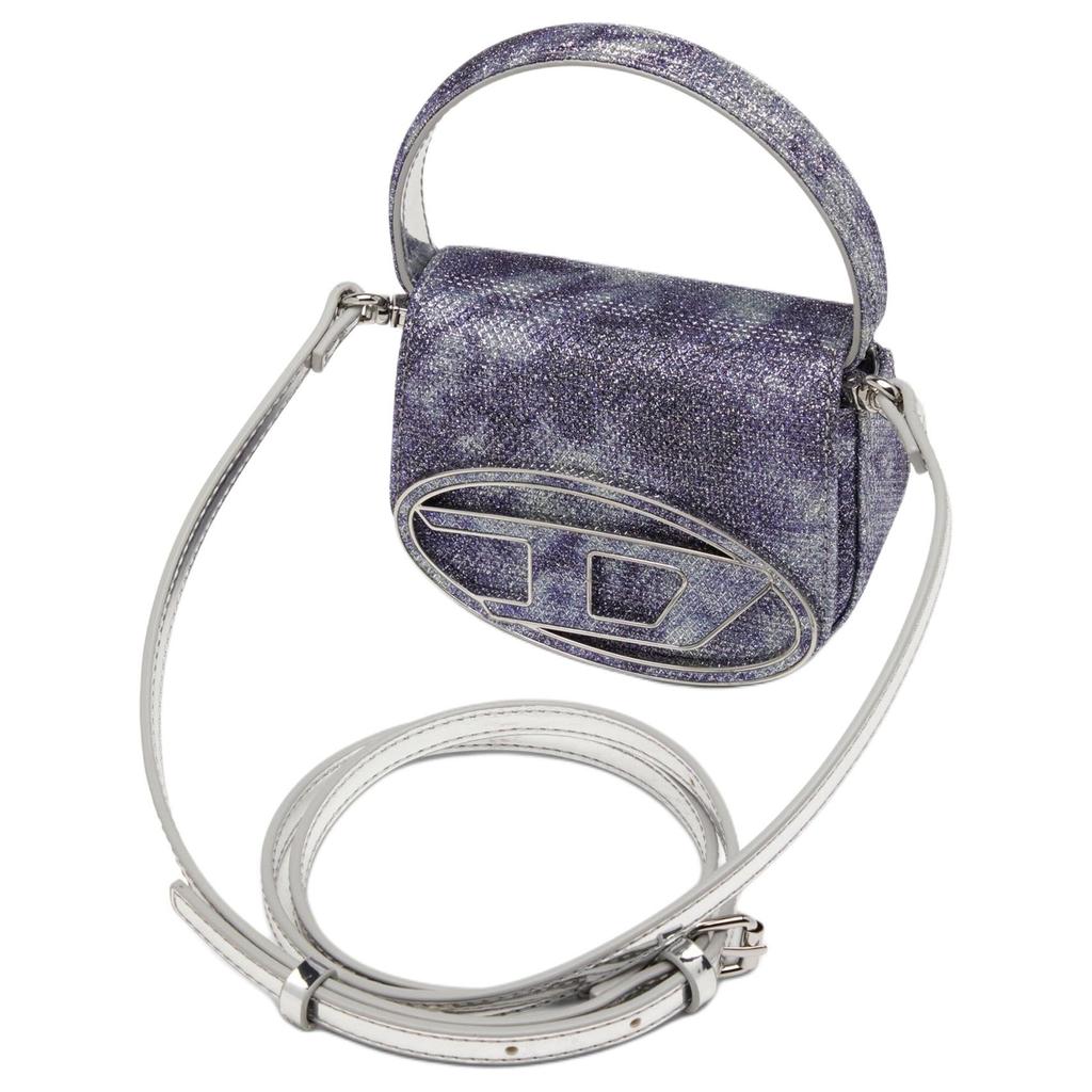 Diesel 1Dr Xs-Iconic Yarn Woven Design Polyester Mini Shoulder Crossbody Bag Women Bags Blue X08709P2197HA063