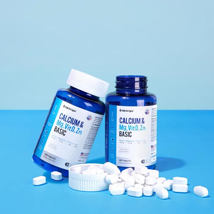 

Calcium & Magnesium Vitamin D Zinc Basic (180 tablets) X 2 bottles