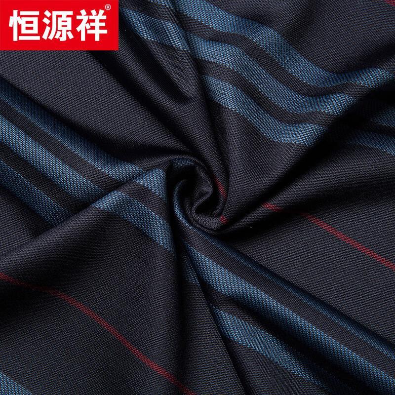 Hengyuanxiang Men's Mulberry Silk Blend Short-sleeved Polo Shirt