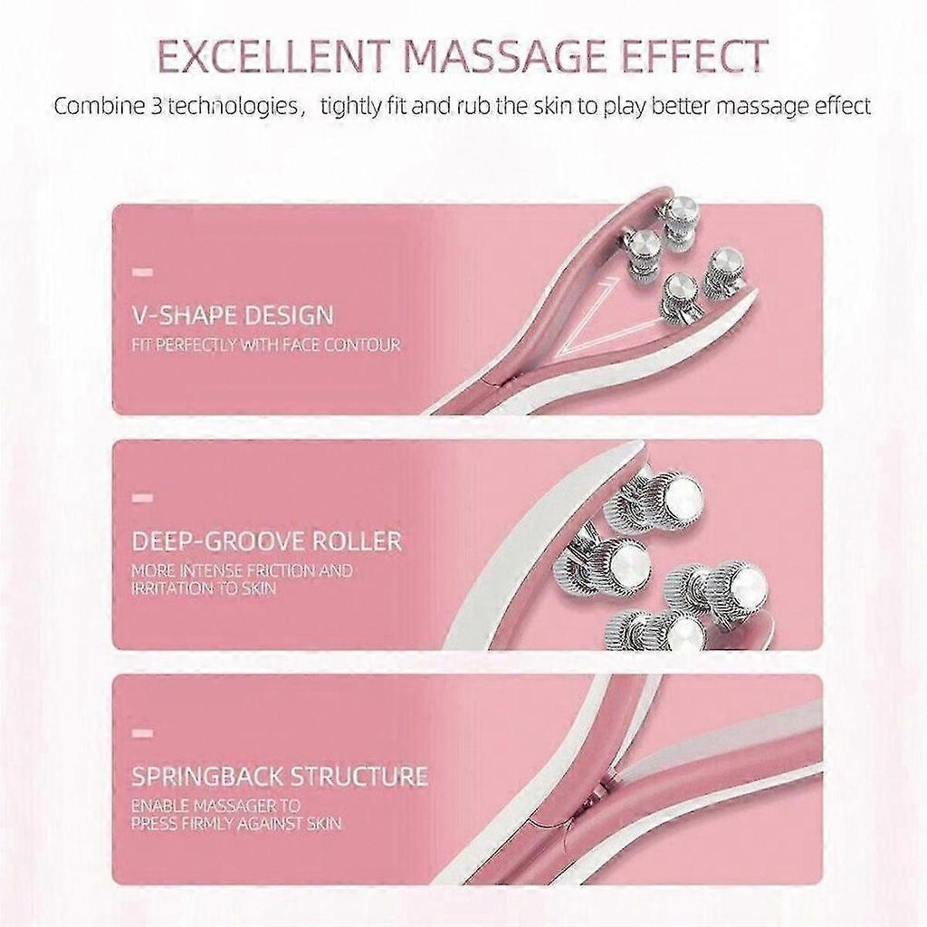 EMS Face Massager Roller for Double Chin Removal & V-Shape Lifting - Skin Care Device