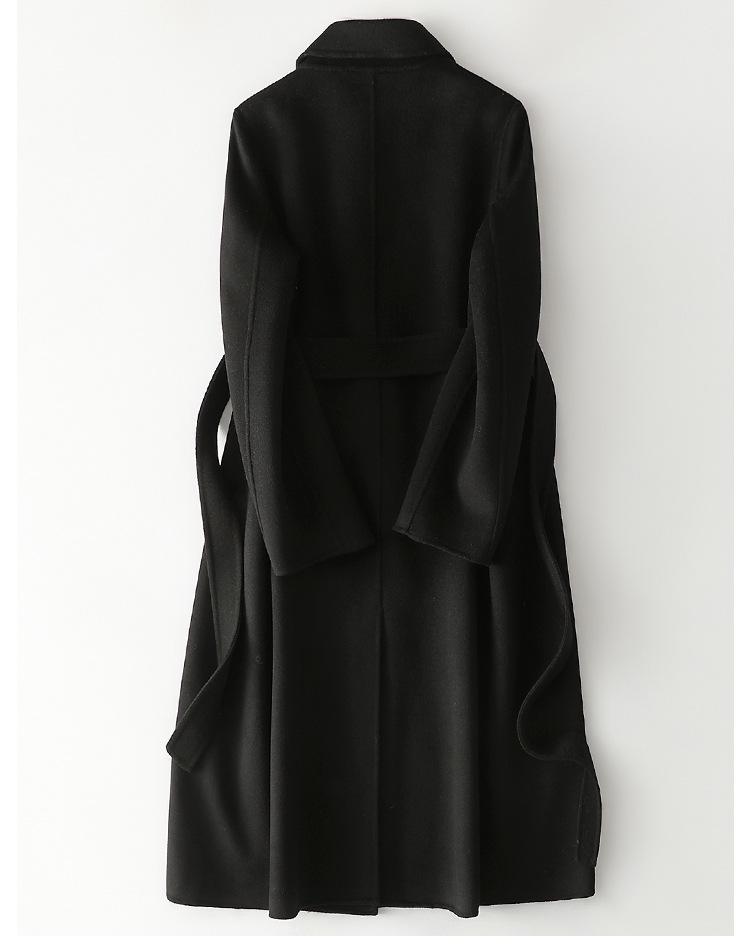 2022 Double-Sided Cashmere Slim-Fit Women's Long Wool Coat