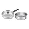 ZWILLING SILVER TI III Titanium Non-Stick Frying Pan with Steamer Set