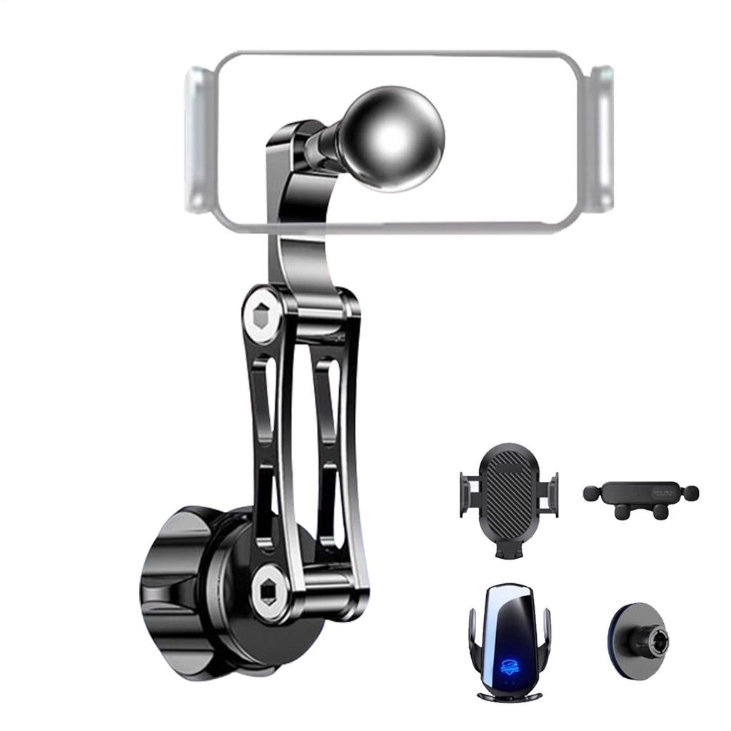 Car Air Outlet Hook Clamp 17mm Ball Head Extended Metal Base For Car Air Vent Clip Mount Car Phone Holder Extension Rod