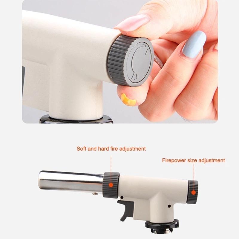 Butane Gas Welding Torch Adjustable Flame Jet Soldering Burner Lighter for Automobile Repairs