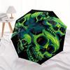 1pc Skull Heads Auto Open/close, All-Season Portable Folding Umbrella for Women & Men, Travel, Everyday, Formal Events - Compact Luxury Parasol, Outdo