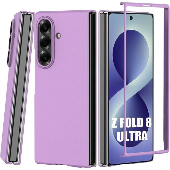 Hülle für Samsung Galaxy Z Fold 8 Ultra, Harter Kratzfester Stoßfester Schutz Violett