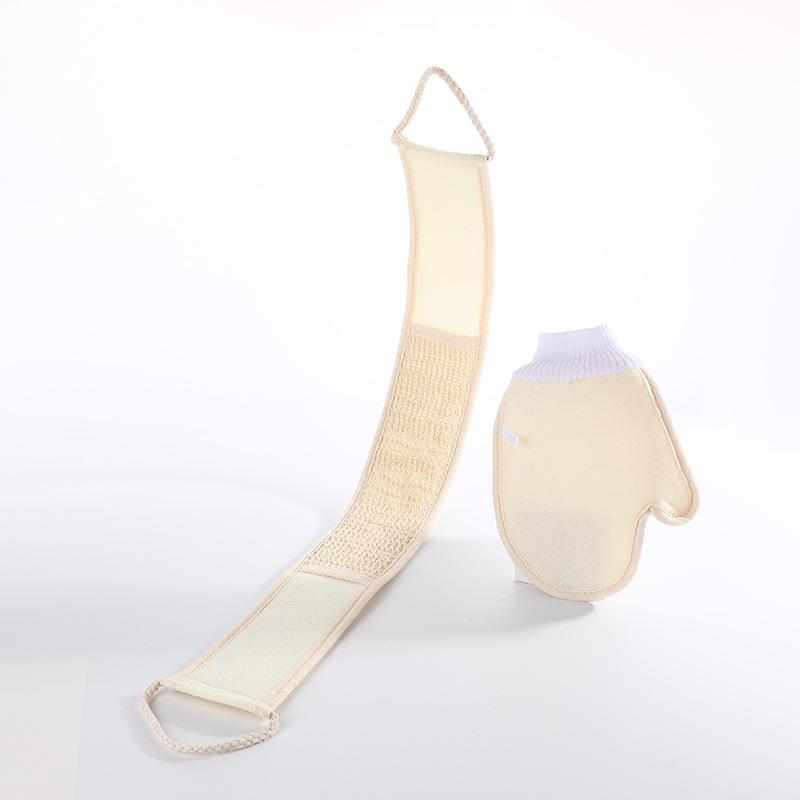 Ramie Sisal Body Scrub Set & Jute Bath Gloves