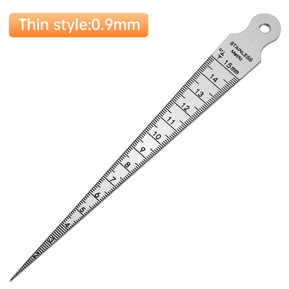 

Taper Gauge Feeler 1-15mm Stainless Steel Gap Hole Measuring Tool Thickness Gauge Measuring Probes Aperture Measurement Tool