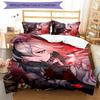 3pcs Genshin Impact characters7 pattern bedding set duvet cover set includes duvet cover &pillowcases, perfect all season bedroom decoration & gift