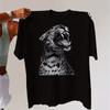Leopard Print Short Sleeve Tee Realistic Style Casual Summer Top Lightweight Comfortable Versatile for Women Travel Commute