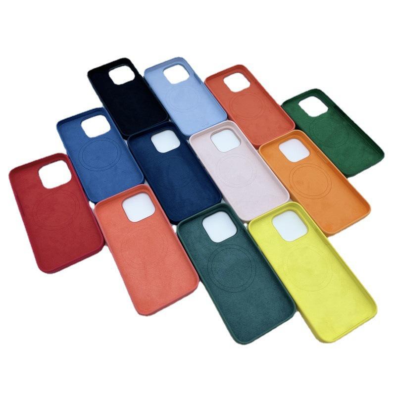 Apple 13 Pro Max Liquid Silicone Case with Pop-up Window & Full Coverage