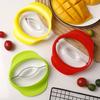 Durable Plastic Mango Cutter with Easy-Grip Handle, Creative Kitchen Gadget for Peeling and Pitting, Efficient Fruit Slicer for Perfect Mango Slices
