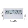 Thermometer Hygrometer with Time Display Desktop Temperature Humidity Meter Gauge Weather Station for Office Home