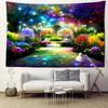 Colorful Dream Forest Tapestry Wall Hanging Bohemian Hippie Tapiz Kawaii Art Living Room Bedroom Home Decor