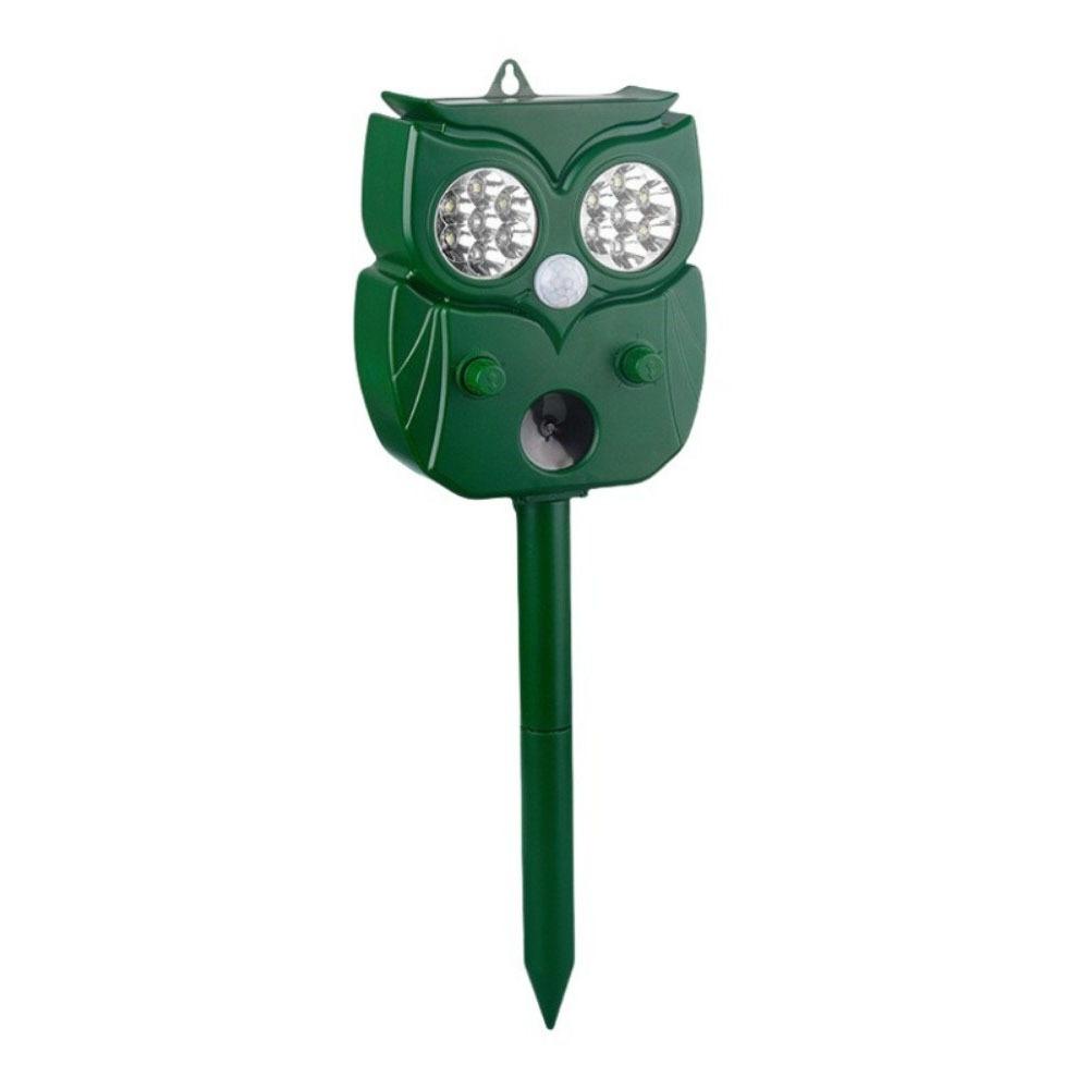 

Owl Shape Solar Animal Repeller 14 LEDs Ultrasonic Gopher Repeller Vegetable Garden