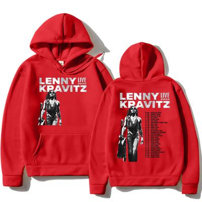 Lenny Kravitz Live 2026 Graficzny Streetwear Męski High Street Bluza Moda Damska Top z Długim Rękawem Ubrania Muzyki Punkowej Bluza z Kapturem