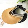 Straw hat Summer cool hat Empty top hat Sun hat Women's straw woven sun protection hat Face cover sun hat Cap