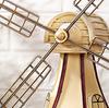 Nordic creative vintage nostalgic Dutch windmill small figurine for American-style home living room, wine cabinet, bedroom decoration and display.