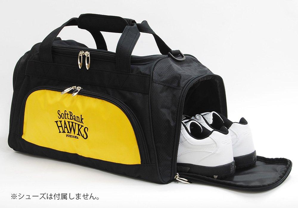 LEZAX SoftBank Hawks Boston Bag SBBB-6265 Black x Yellow