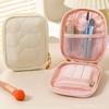 Zipper Mini Storage Case Lightweight Cosmetic Pouch Elegant Makeup Bag  for Women