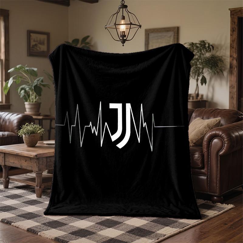 Juventus FC Druck Flanelldecke Weich Warm Sofa Bett Überwurfdecke Für Zuhause Büro Schlafzimmer