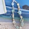 Sea Breeze Cell Phone Charm Strap Flower Star Ins Cell Phone Wrist Strap Y2K Handmade Summer Cell Phone Hanging Chain Women