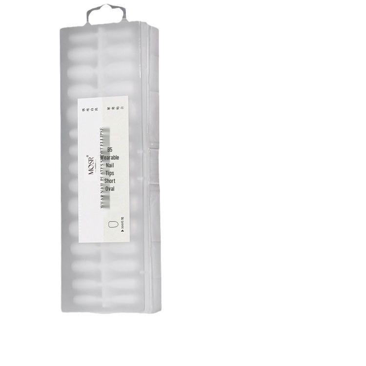 Trapezoid Frosted Ultra-Thin Nail Tips - Half/Full Cover Extension Patches