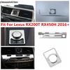 Zentralsteuerungs-Luft-AC-Navigationsrahmen / CD-Panel / Multimedia-Knopf-Abdeckung Zierleisten Zubehör für Lexus RX 200T RX450H 2016 -