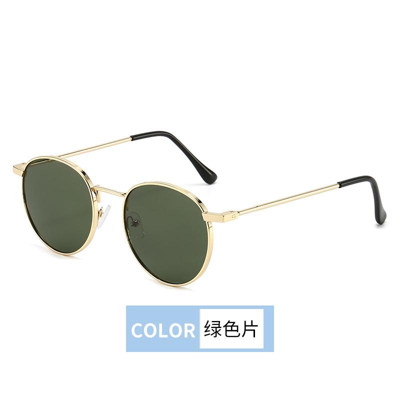 

Fashion Round Metal Frame Sun Glasses for Women Men Trendy Sunglasses UV Protection Fishing Driving Shades Eyewear UV400
