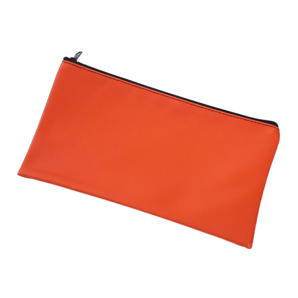 Small Compact Pu Bill Bag PU Leather Money Pouch Travel Cash Deposit Bag  Office Products