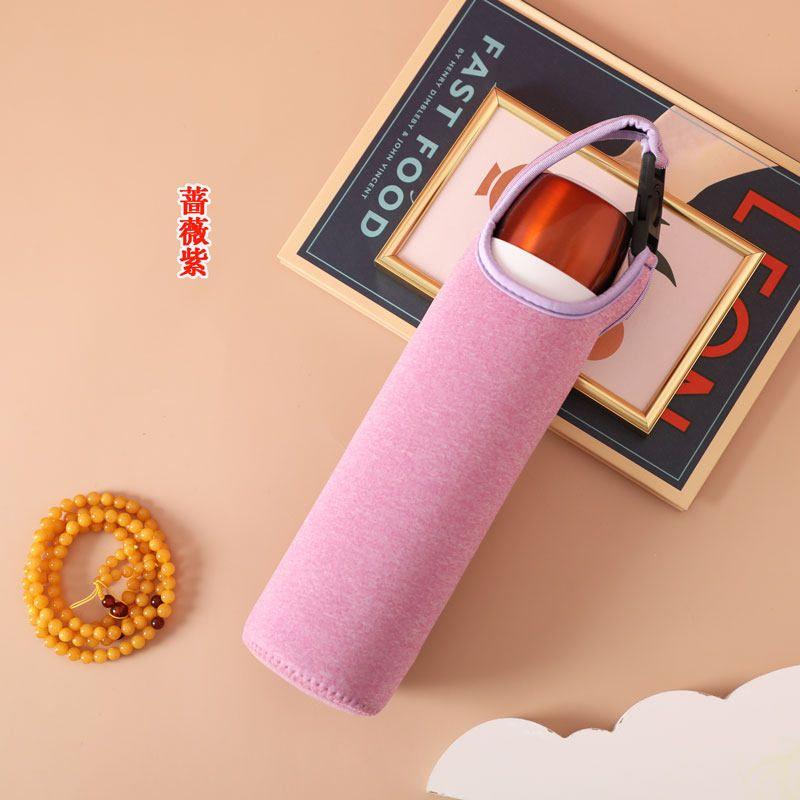 Baihui 500ml Large-Capacity Thermos Cup Cover for Adults, Portable Hand-Held Cross-Body Protective Cover, Anti-Fall