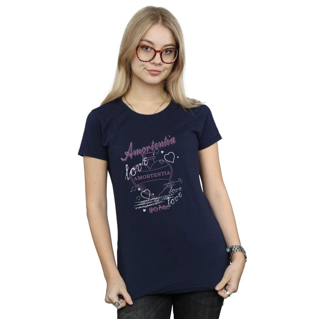 HARRY POTTER Womens/Ladies Amortentia Potion Cotton T-Shirt