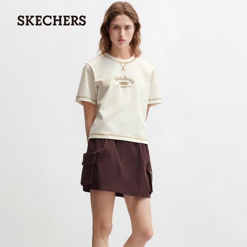 Skechers Women s Cotton Knit Short Sleeve T-Shirt M