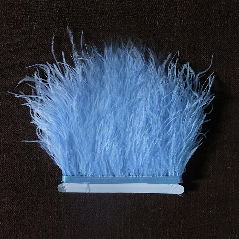 Natural Ostrich Feather Ribbon Trim 10M Diy Sewing Decor for Wedding Dress Clothing Craft Needlework Handicraft Feather Cloth